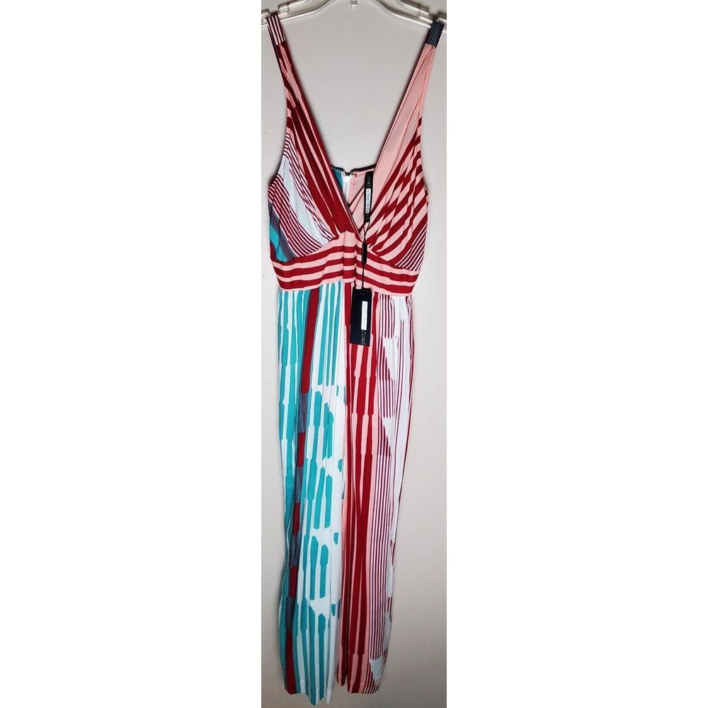 NWT Plenty By Tracy Reese 8 Flared‎ Jumpsuit Resortwear Cruise Vacation Beach